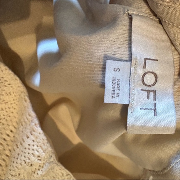 LOFT Cream Knit Halter Blouse - Picture 3 of 3